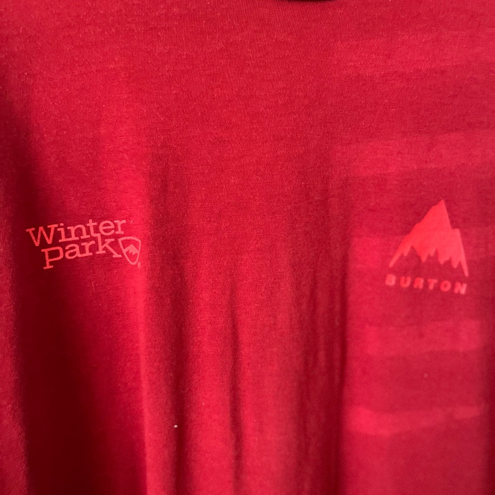 Burton x Winter Park Red Long sleeve Tee
